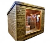 Modern outdoor sauna