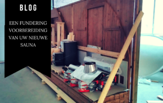 Een fundering voorbereiding van uw nieuwe sauna
