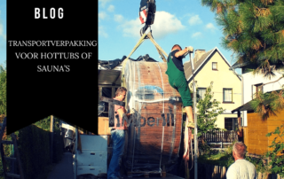 Transportverpakking voor hottubs of saunas